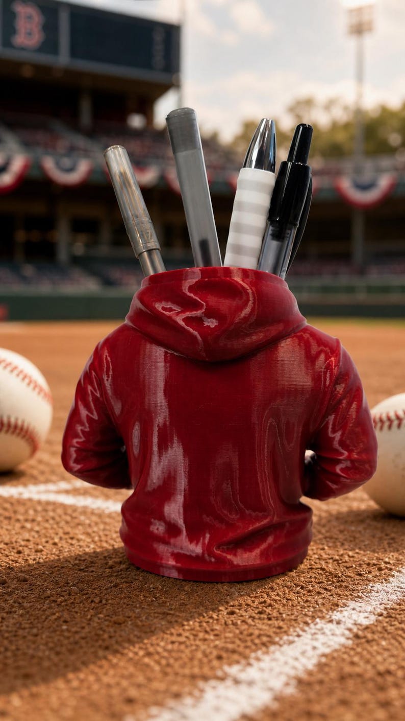 Phillies Mini Hoodie Pen Cup, Philly Baseball Desk Accessory