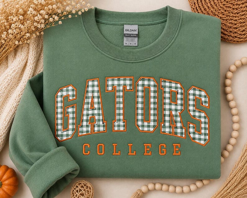 Custom Game Day Patterned Varsity Sweatshirt
