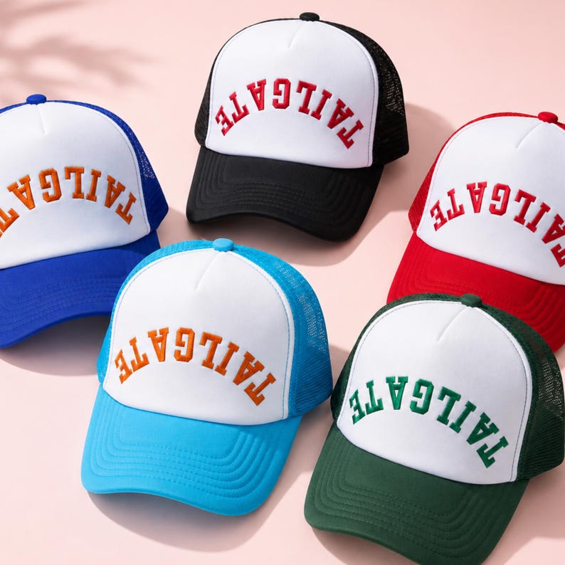 Custom 3D Puff Embroidery Trucker Hat