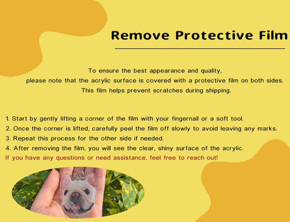 Custom Pet Photo Keychain | Forever With Me Pet Acrylic Keychain