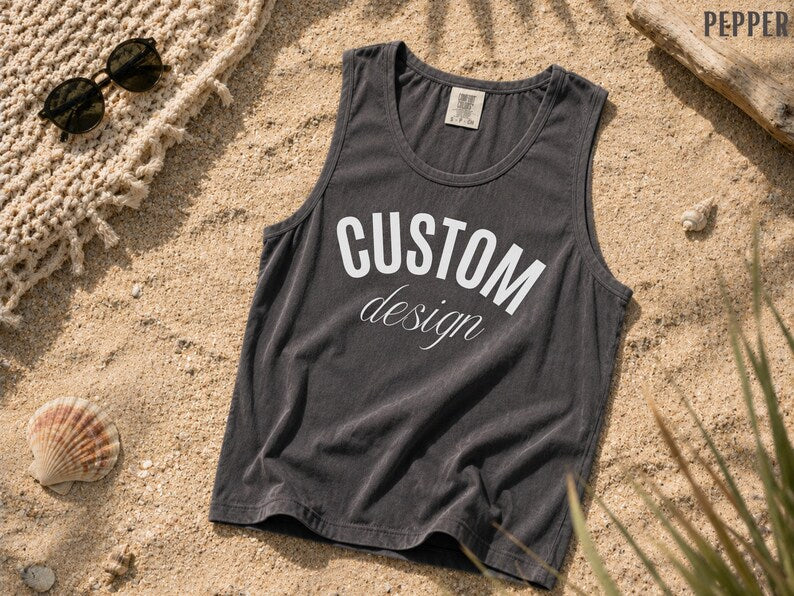 Custom Arched Graphic Sleeveless Muscle Tank