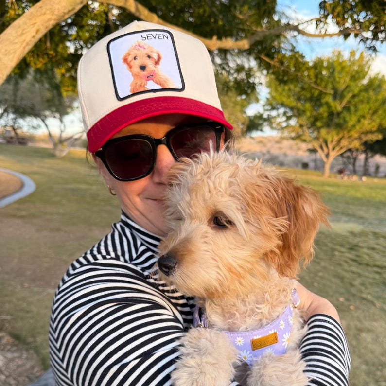 Custom Photo Pet Trucker Hat – Personalized Dog Name Patch Cap For Pet Lovers