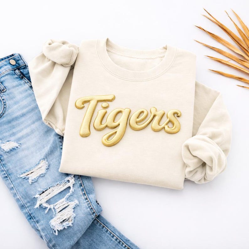 Custom 3D Puff Tone-on-Tone Sweatshirt