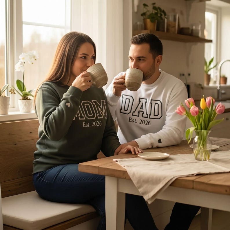 Personalized Mom Dad Sweatshirt