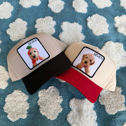 Custom Photo Pet Trucker Hat – Personalized Dog Name Patch Cap For Pet Lovers