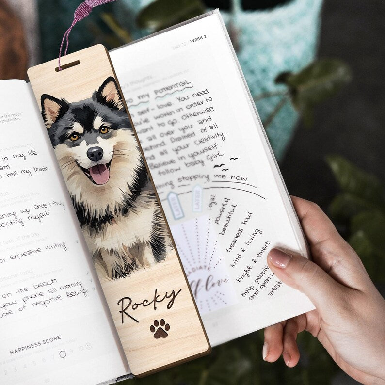 Realistic Oil Painting Custom Pet Portrait Bookmark Personalized Pet Gift