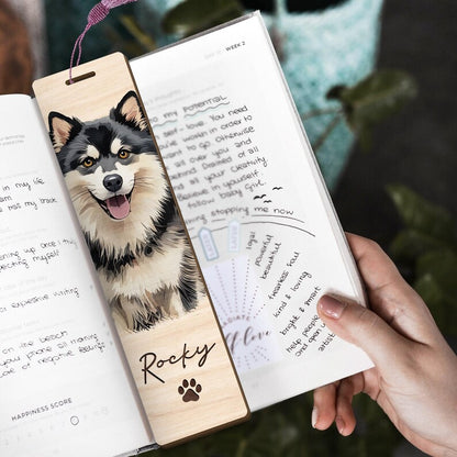 Realistic Oil Painting Custom Pet Portrait Bookmark Personalized Pet Gift