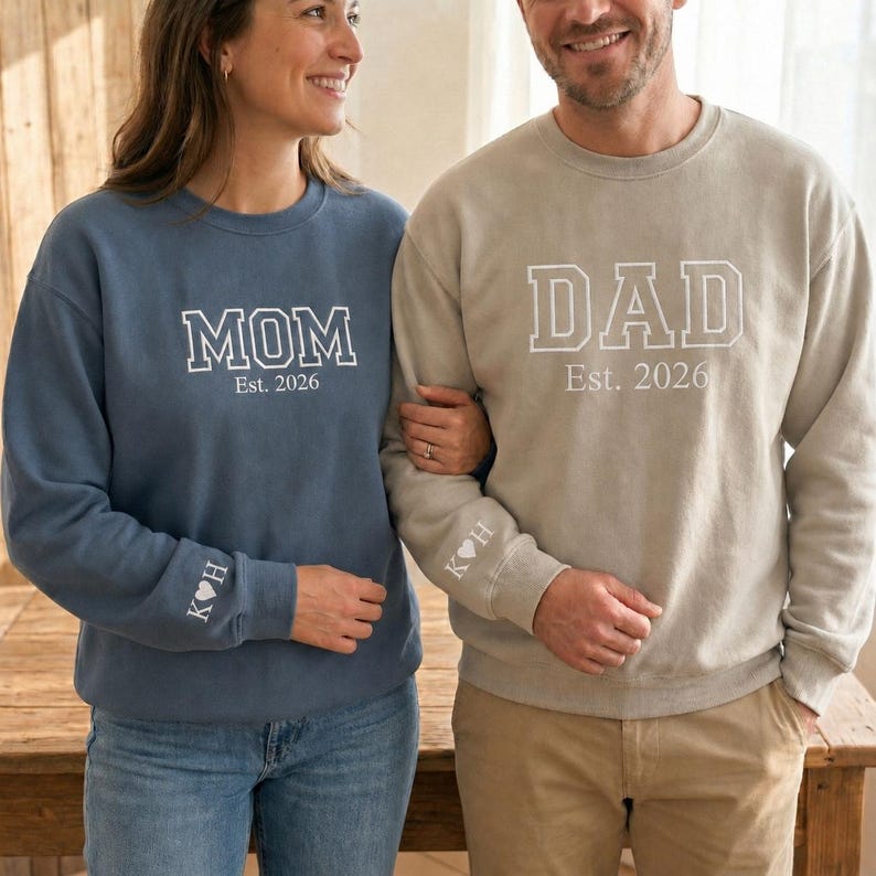 Personalized Mom Dad Sweatshirt