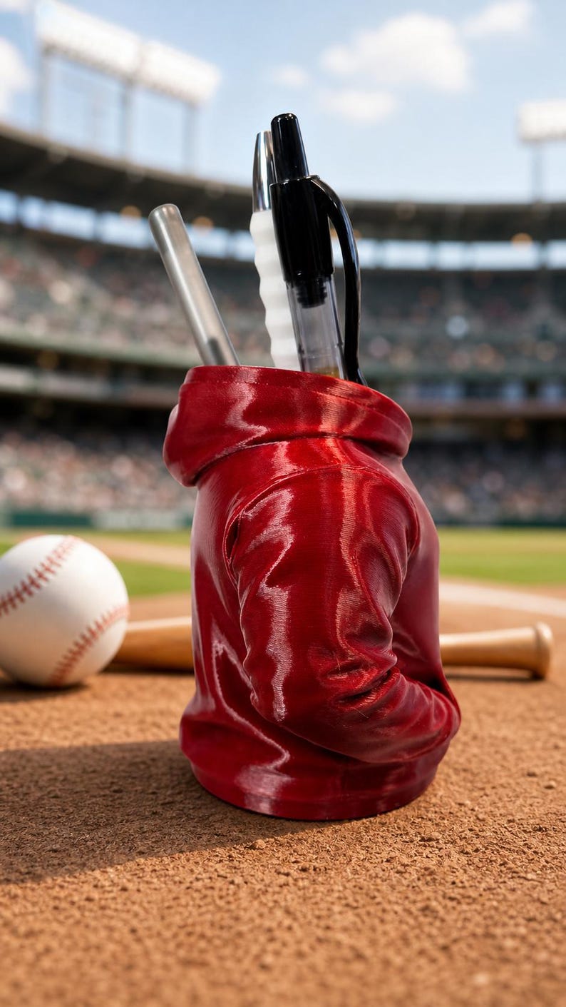 Phillies Mini Hoodie Pen Cup, Philly Baseball Desk Accessory