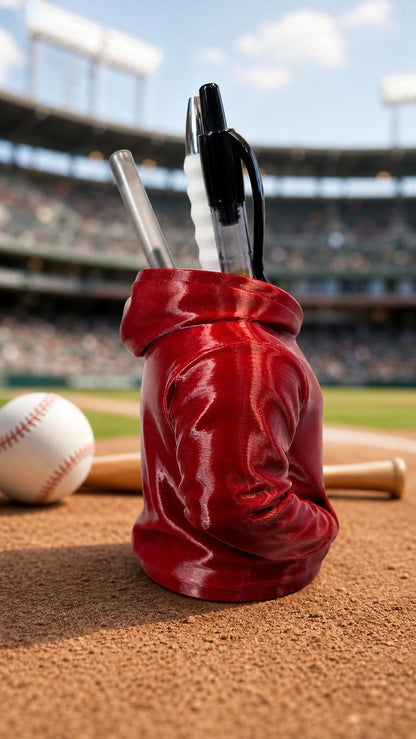 Phillies Mini Hoodie Pen Cup, Philly Baseball Desk Accessory
