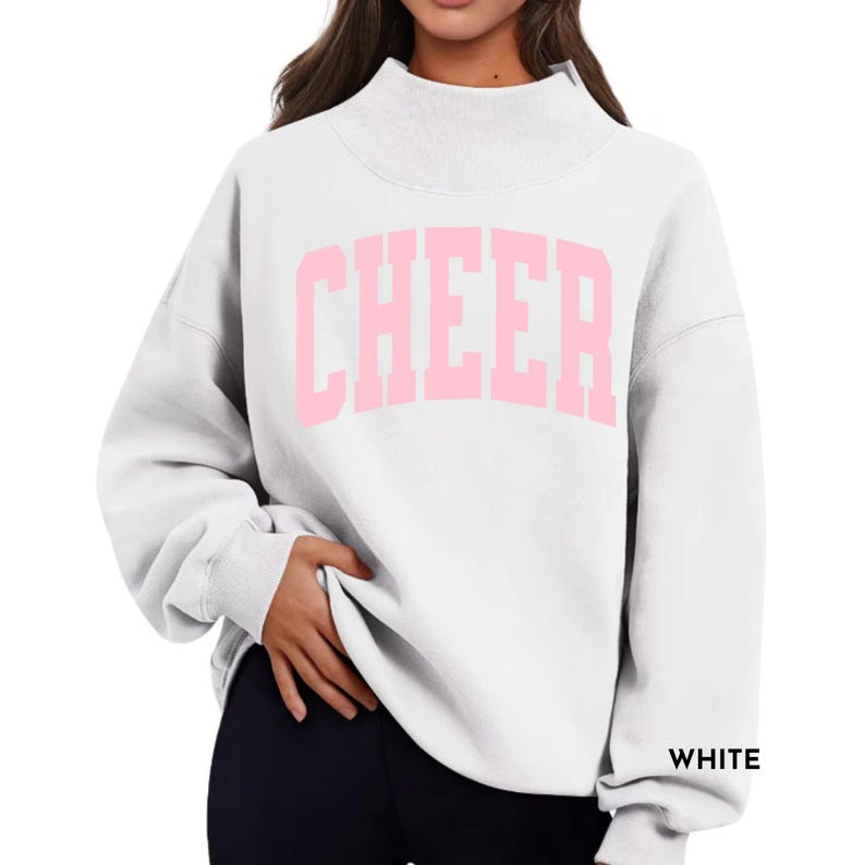 Custom Varsity Mock Neck Oversized Sweatshirt