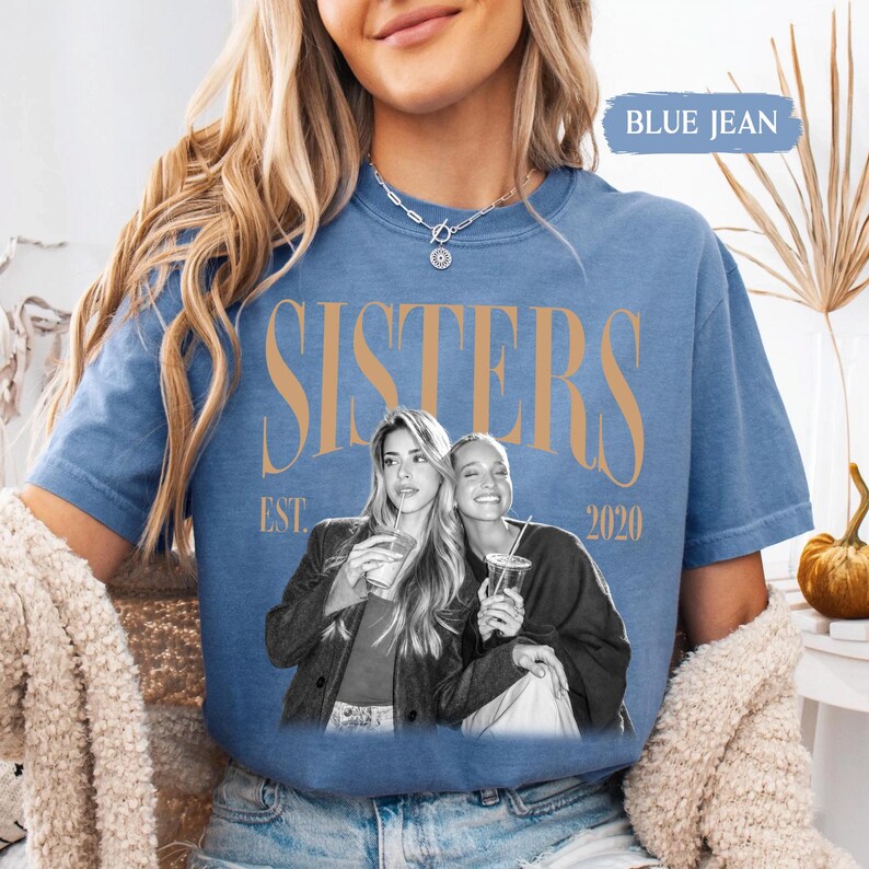 Custom Sisters Vintage Photo Shirt