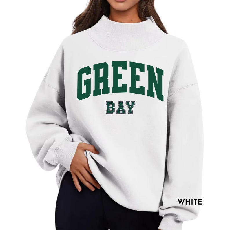 Custom Varsity Mock Neck Oversized Sweatshirt