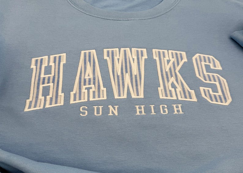 Custom Game Day Patterned Varsity Sweatshirt
