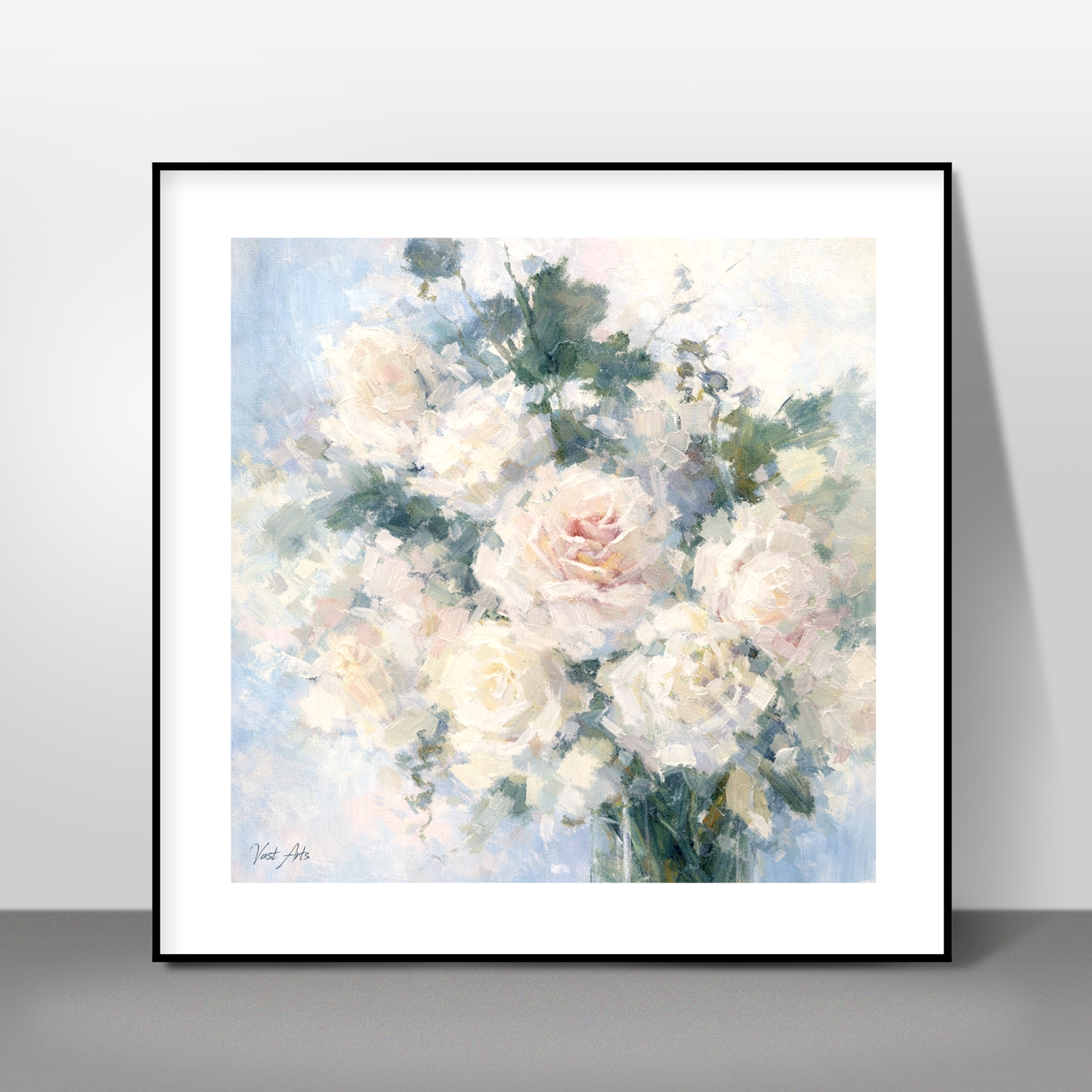 Textured Impasto Floral Oil Painting Vintage Floral Wall Art Print