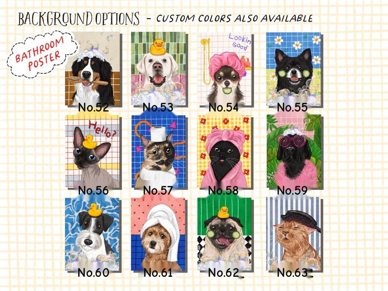 Personalized Hand-Drawn Starry Pet Portrait