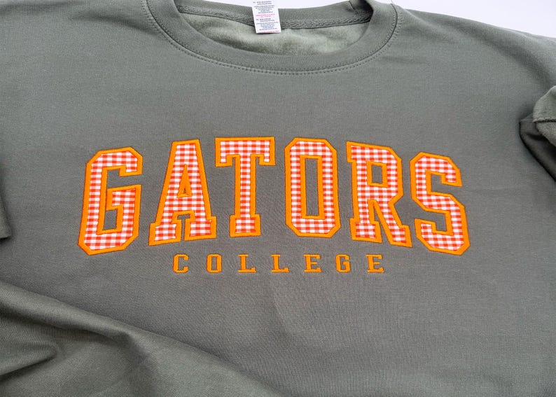Custom Game Day Patterned Varsity Sweatshirt