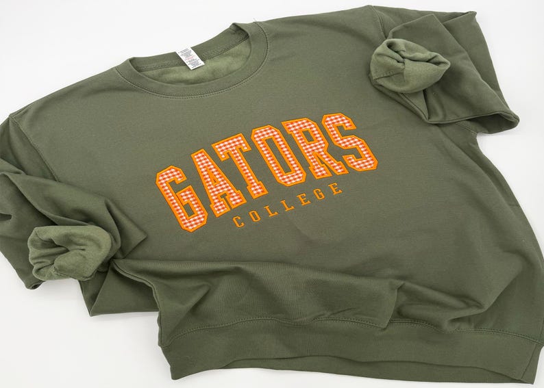 Custom Game Day Patterned Varsity Sweatshirt