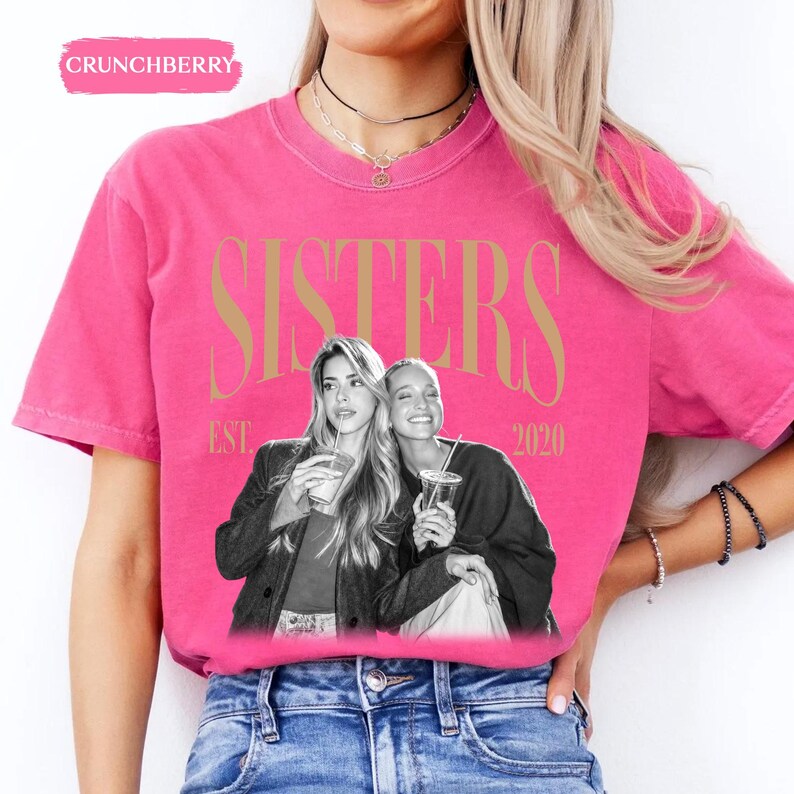 Custom Sisters Vintage Photo Shirt
