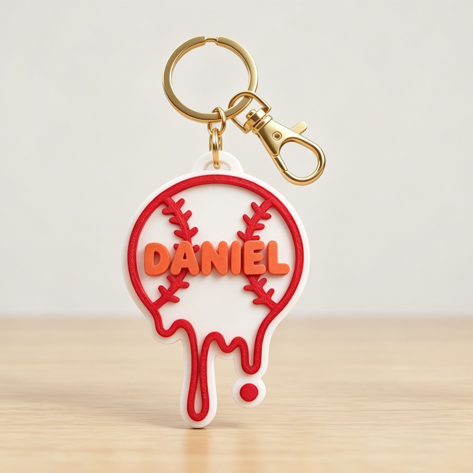 Custom Sports Bag Tag Keychain – Personalized Name for Athletes