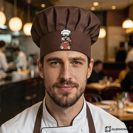 Custom Pet Portrait Embroidered Chef Hat