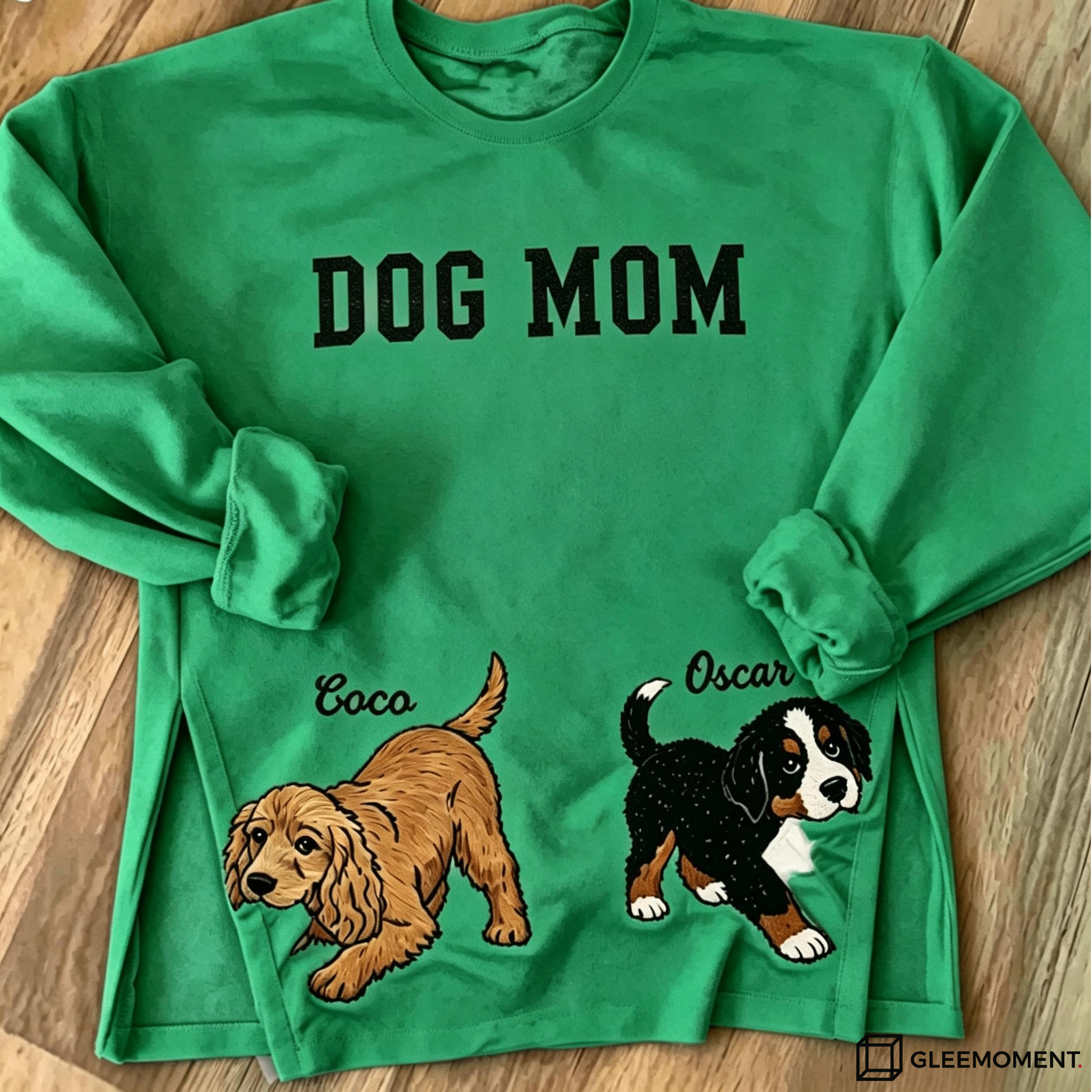 Custom Embroidered Dog Sweatshirt With Pet Portrait
