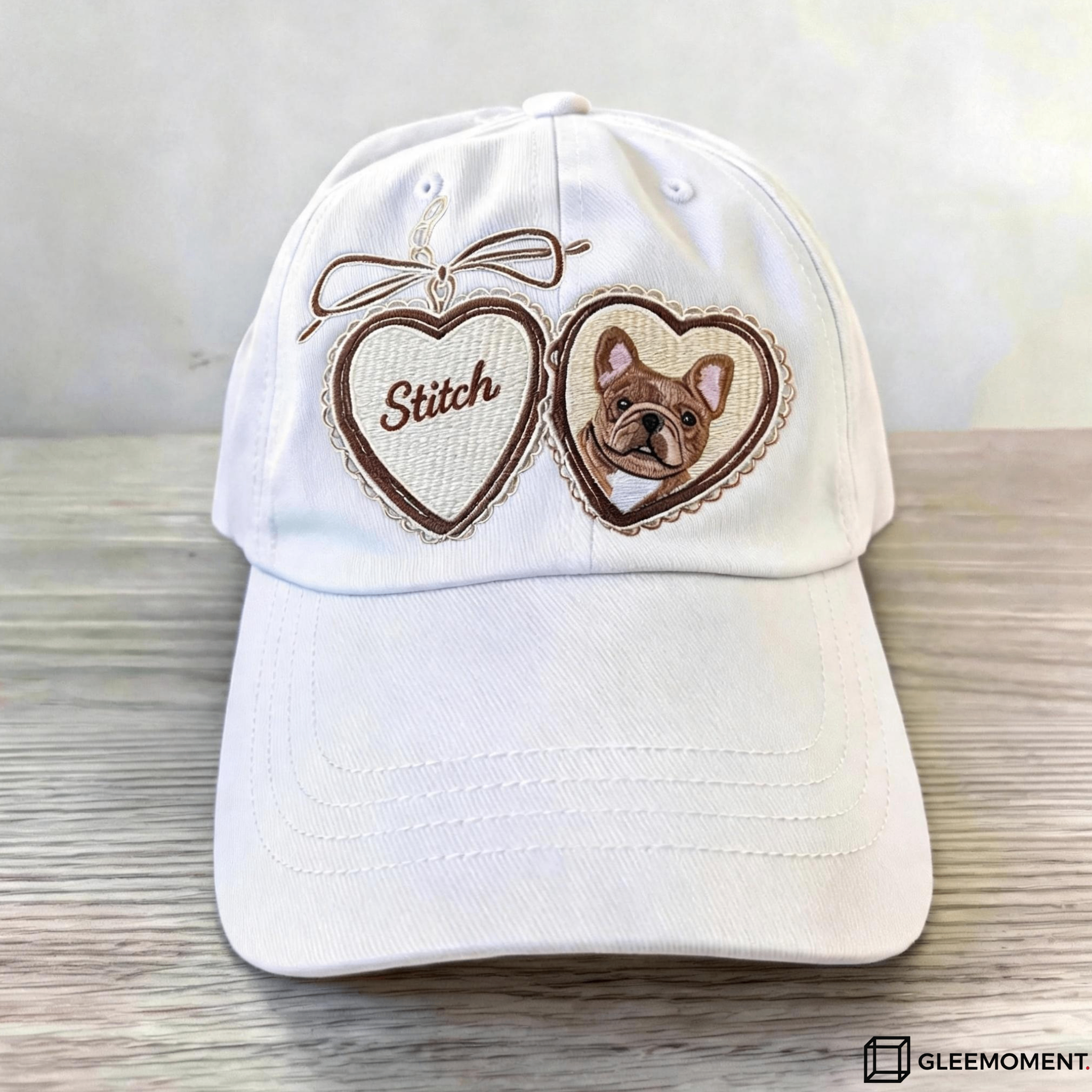 The Romantic Bow & Heart Personalized Pet Hat