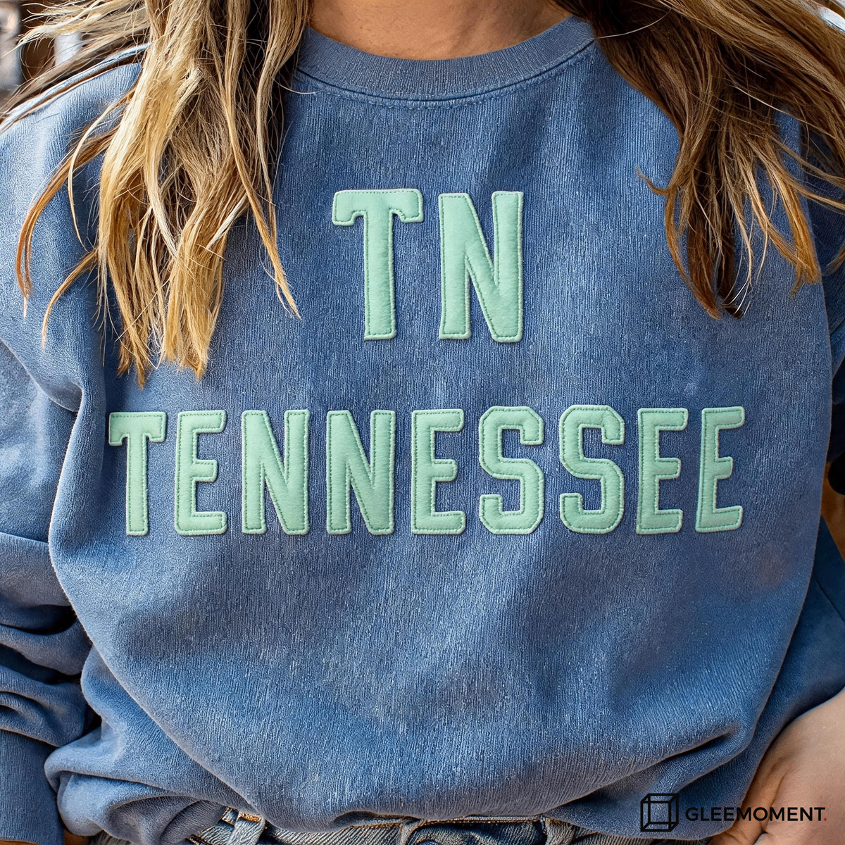 Custom Stitched Team Spirit  Retro Wool Felt Sweatshirt