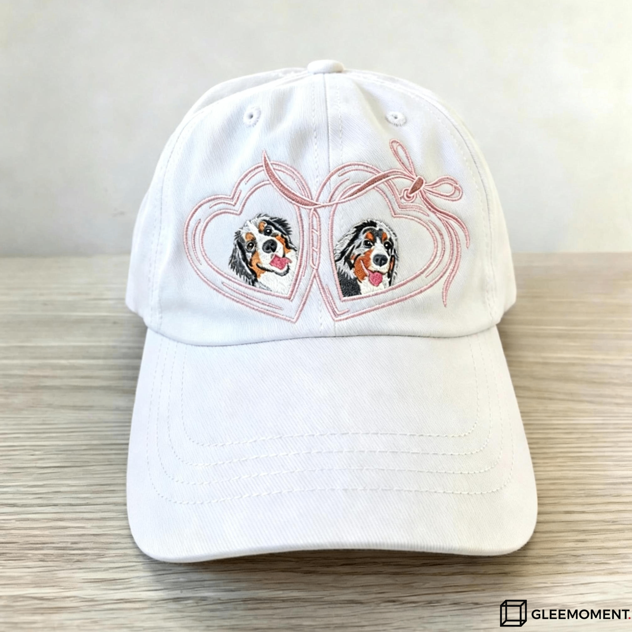 The Romantic Bow & Heart Personalized Pet Hat
