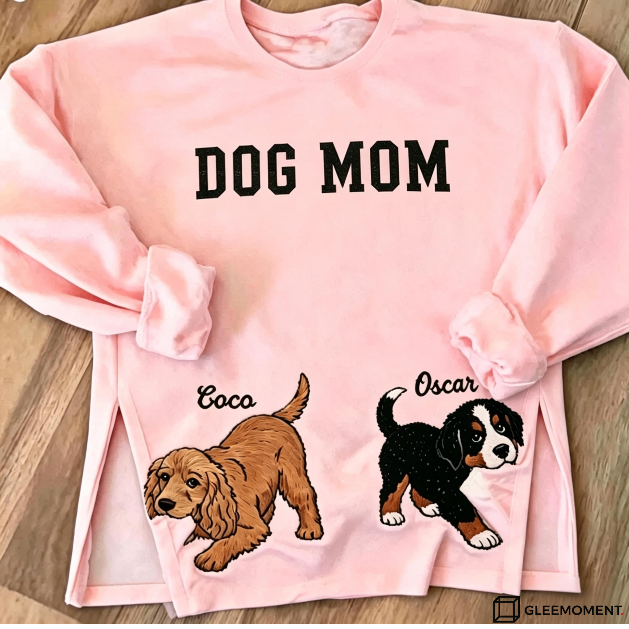 Custom Embroidered Dog Sweatshirt With Pet Portrait