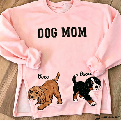 Custom Embroidered Dog Sweatshirt With Pet Portrait