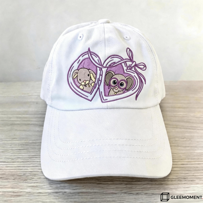The Romantic Bow & Heart Personalized Pet Hat