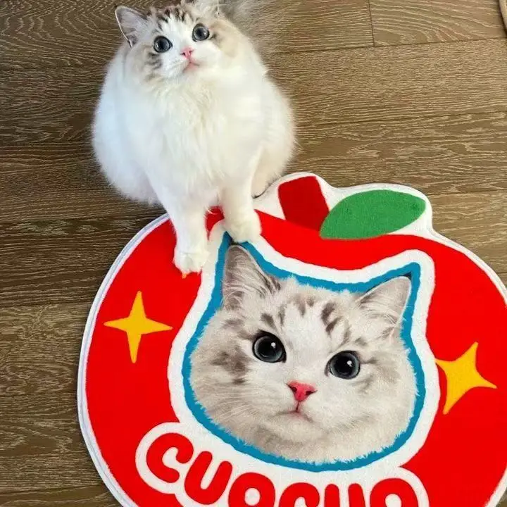 The Custom Pet Face & Name Rug