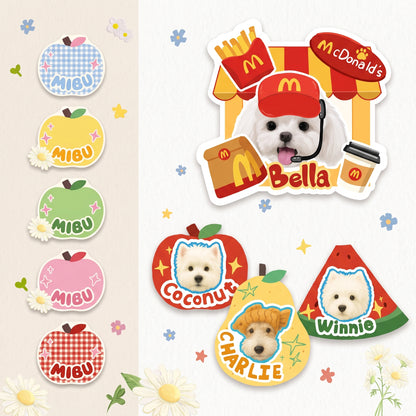The Custom Pet Face & Name Rug
