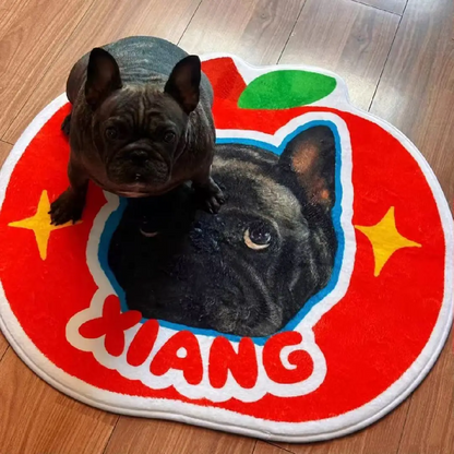 The Custom Pet Face & Name Rug