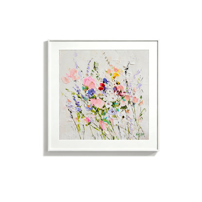 Textured Impasto Floral Oil Painting Vintage Floral Wall Art Print