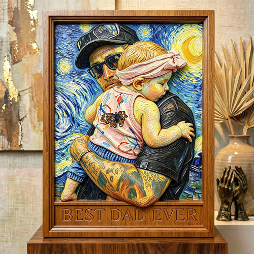 Custom 3D Impressionist Relief Art Piece & Desk Decor