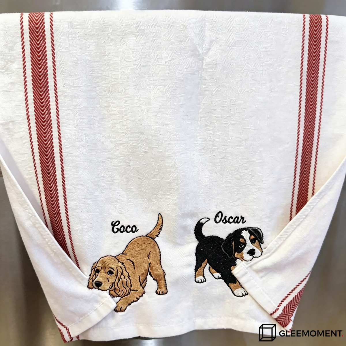 The "Biting Corner" Personalized Pet Dish Towel