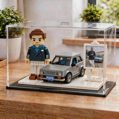Personalized Photo-to-Car Brick Model, Custom Mini Replica of Your Vehicle