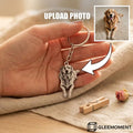 Custom Engraved Pet Photo Keychain | Personalized Dog Portrait Keyring