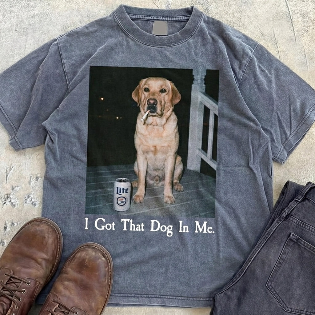 Vintage Washed Custom Pet Portrait Graphic Tee Funny Pet Sweatshirt
