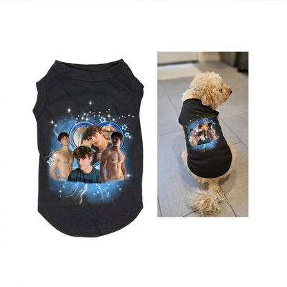 Personalized I Love My Mommy Custom Photo Pet T-Shirt