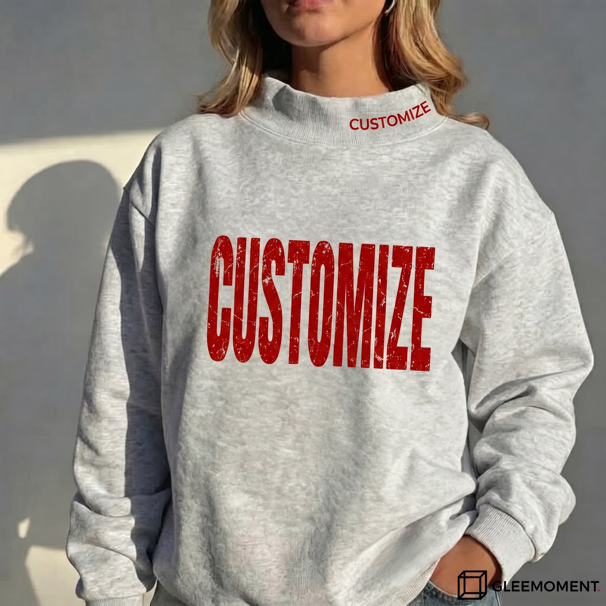 Custom State Pride Mock-Neck Sweatshirt