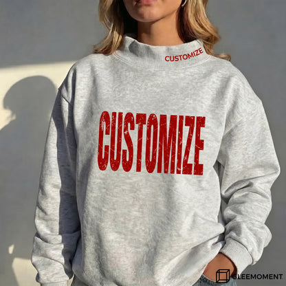 Custom State Pride Mock-Neck Sweatshirt