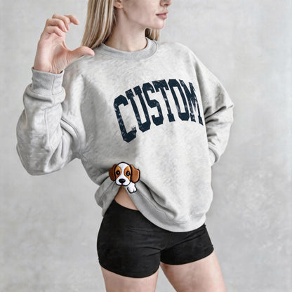 The "Biting Hem" Custom Pet Sweatshirt