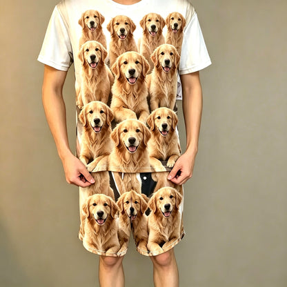 Custom Dog Photo Heat Transfer Printed Outfit
