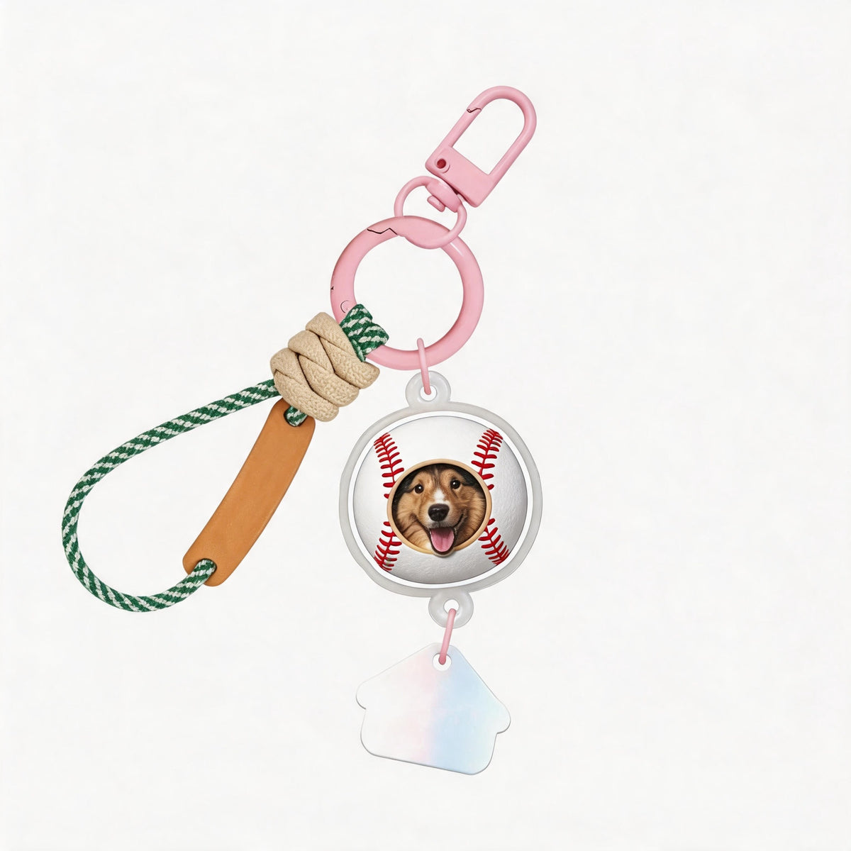 3D Relief DIY Jenga-Style Keyring – Cat and Dog Commemorative Mobile Phone Strap and Bag Charm