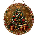 5D Diamond Art Christmas Santa Hanging Sign