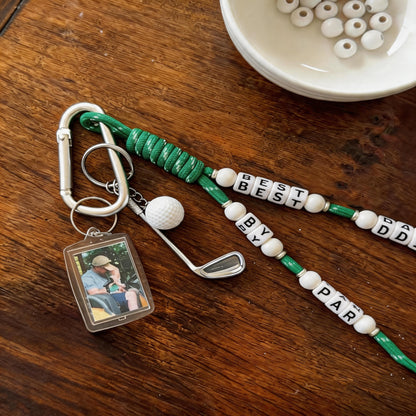 Personalized Golf Photo Keychain