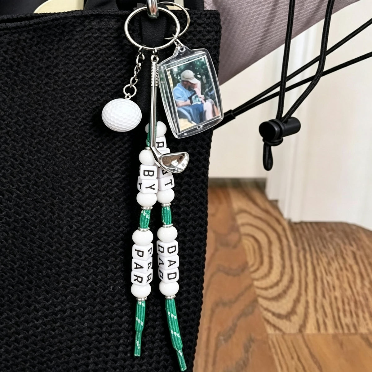 Personalized Golf Photo Keychain